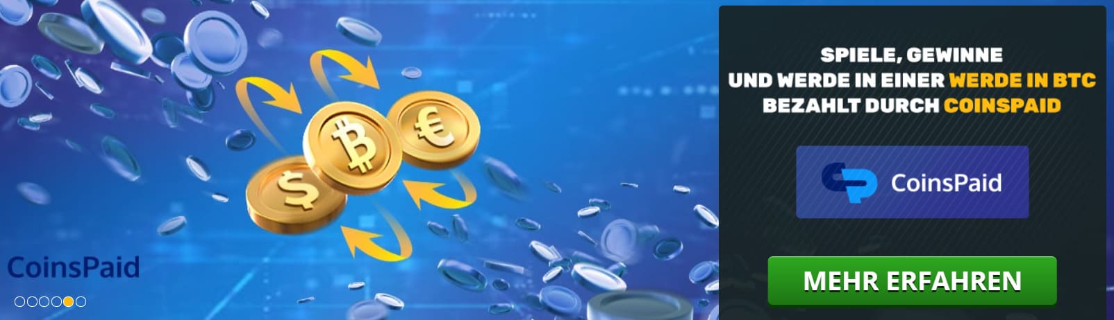 PlayAmo mit BTC einzahlen