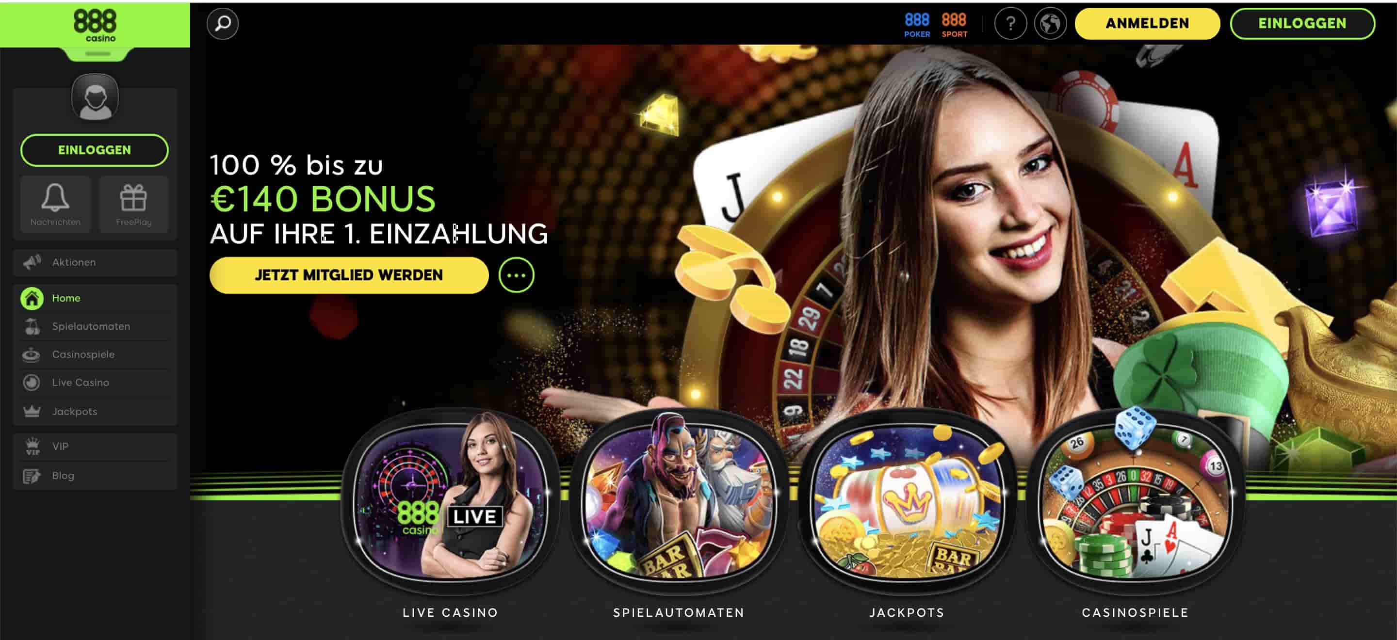 888 online casino homepage