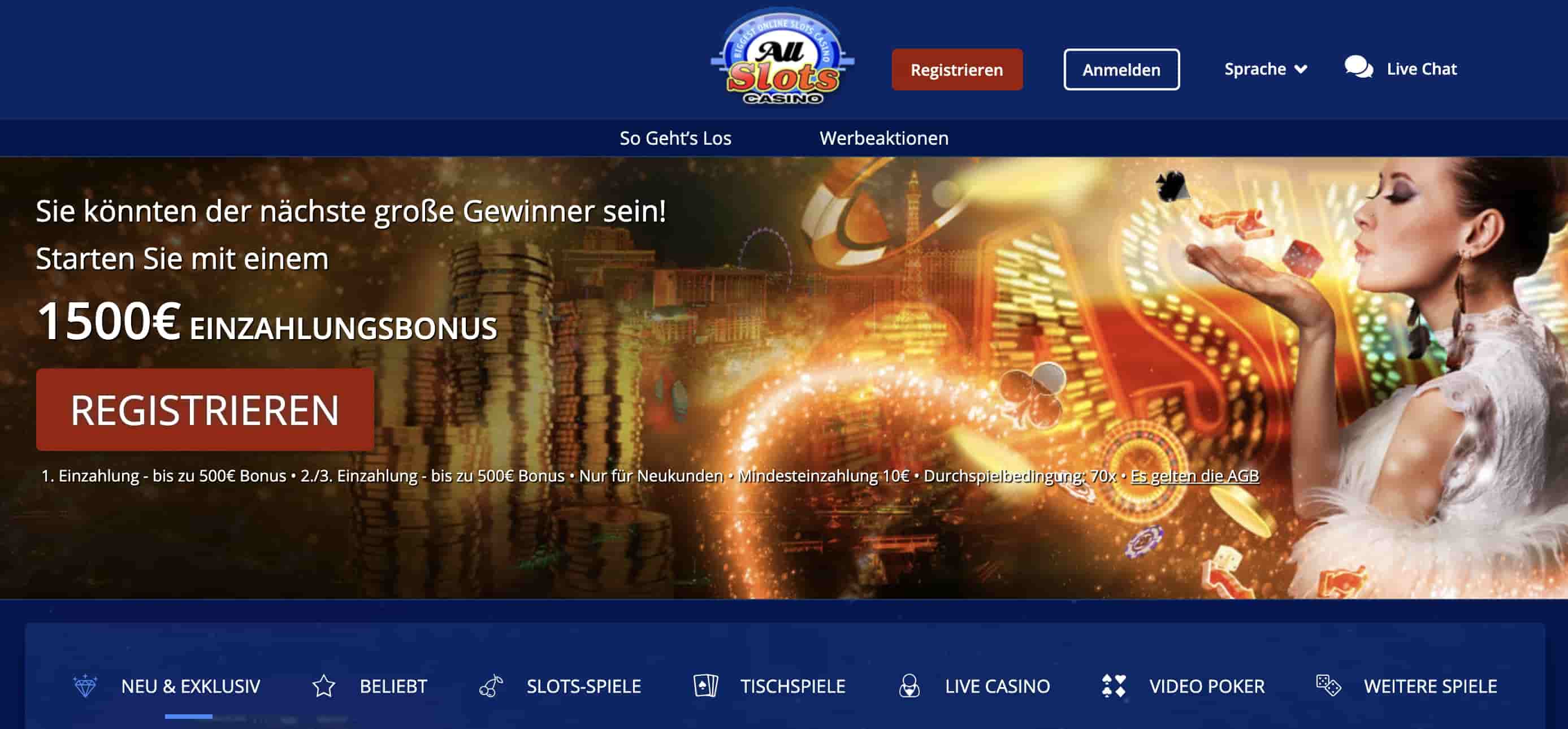 all slots casino homepage