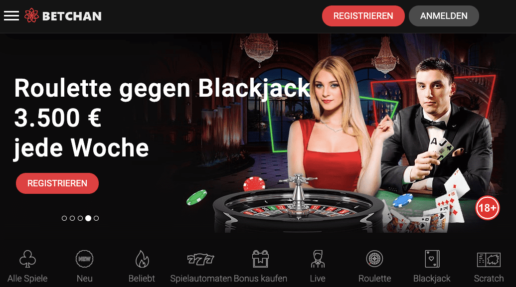 Betchan Casino Anmeldung