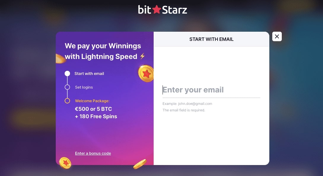 Bitstarz Casino Registrierung