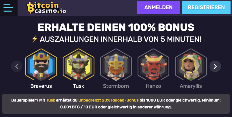 Casino.io Anmelden