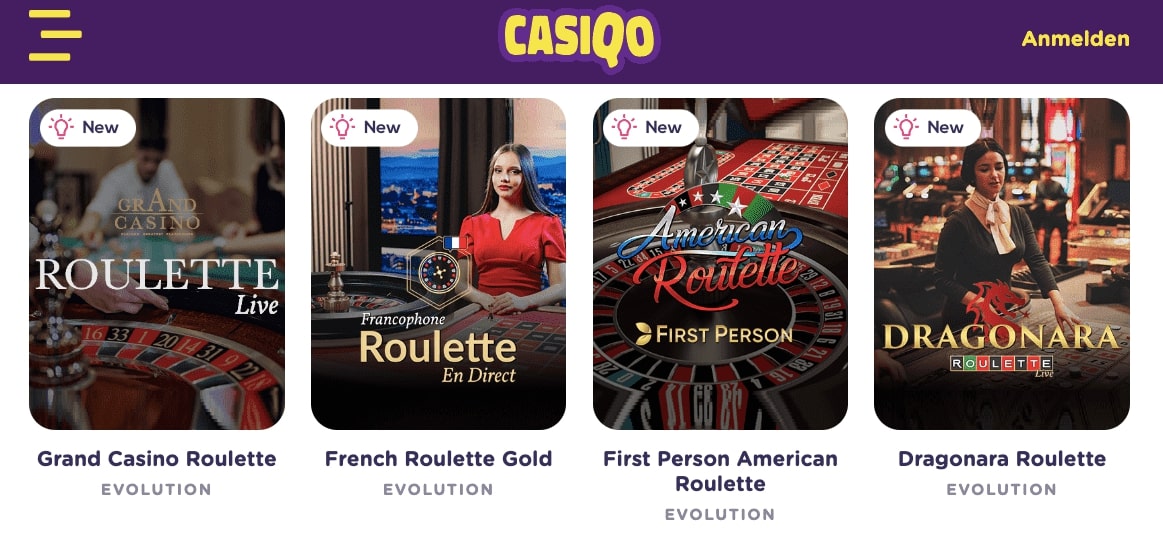 Casiqo Casino Roulette Live