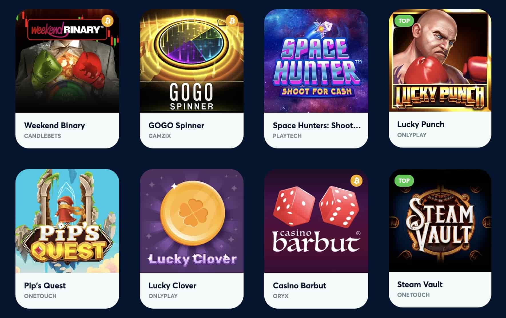 Crypto Casino Spiele