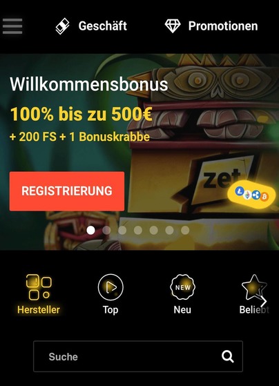 Mobile Zet Casino App