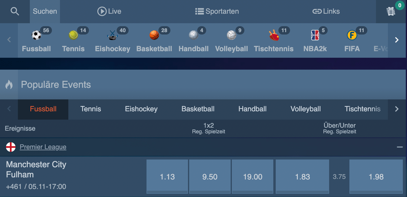 Mr Bet Sportwetten