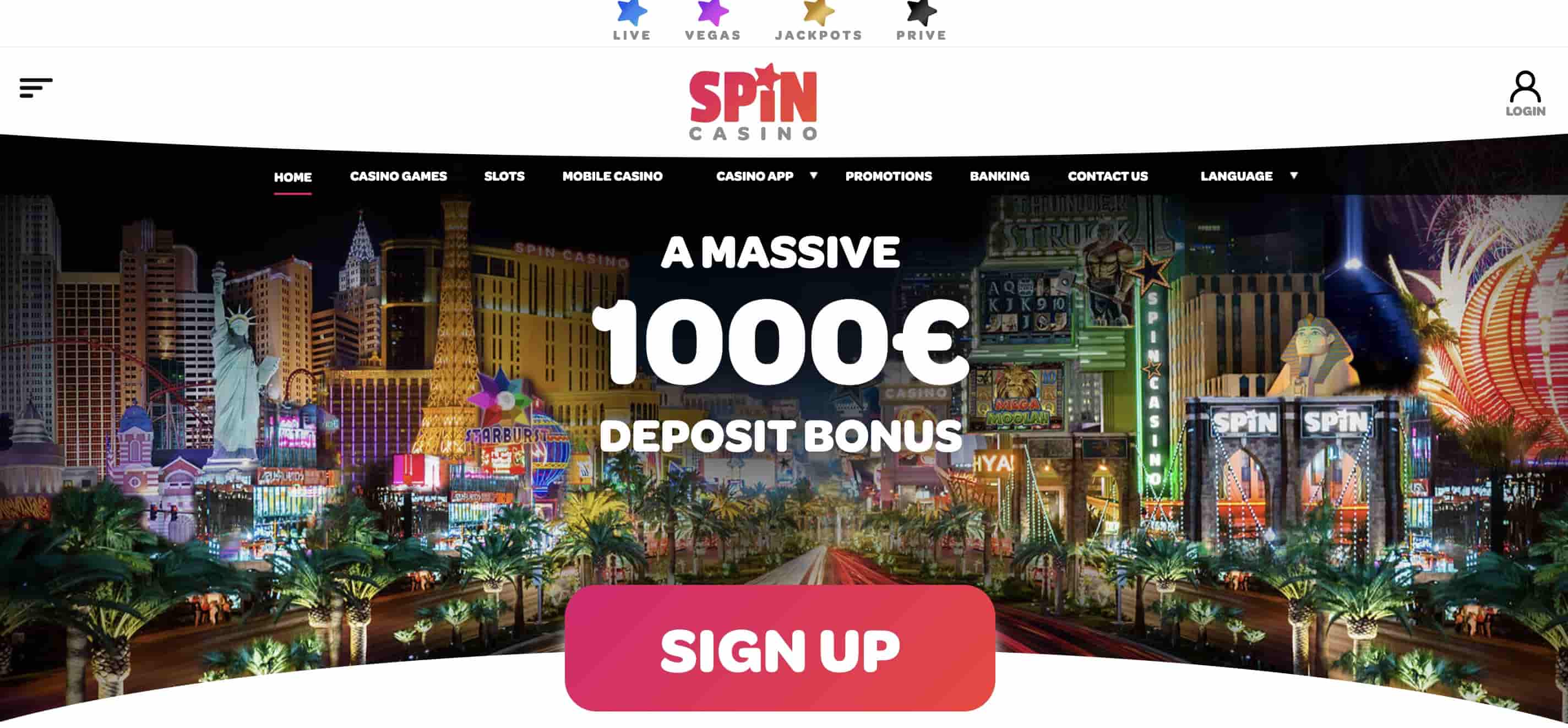 Spin Casino anmelden