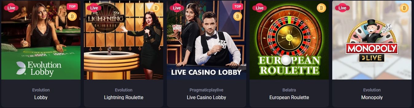 Woo Casino Live Spiele